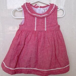 Pink Cotton/Linen blend dress